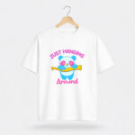 Just Hanging Around Cute Panda Graphic T-Shirt for Women