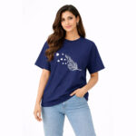 Feather Heart Minimal Graphic T-Shirt for Women