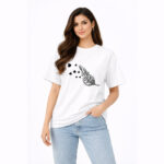 Feather Heart Minimal Graphic T-Shirt for Women