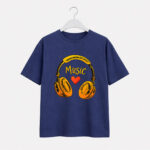 Love Music Headphones Graphic T-Shirt for Women