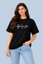 Music-Frequency-Graphic Black