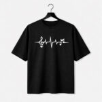 Music Frequency Graphic T-Shirt for Women