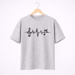 Music Frequency Graphic T-Shirt for Women