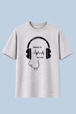 Music Is My Life Headphones Graphic T-Shirt for Women - Image 8
