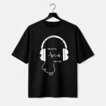 Music Is My Life Headphones Graphic T-Shirt for Women
