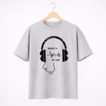 Music Is My Life Headphones Graphic T-Shirt for Women