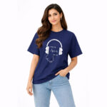 Music Is My Life Headphones Graphic T-Shirt for Women