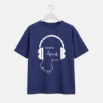 Music Is My Life Headphones Graphic T-Shirt for Women