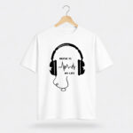 Music Is My Life Headphones Graphic T-Shirt for Women