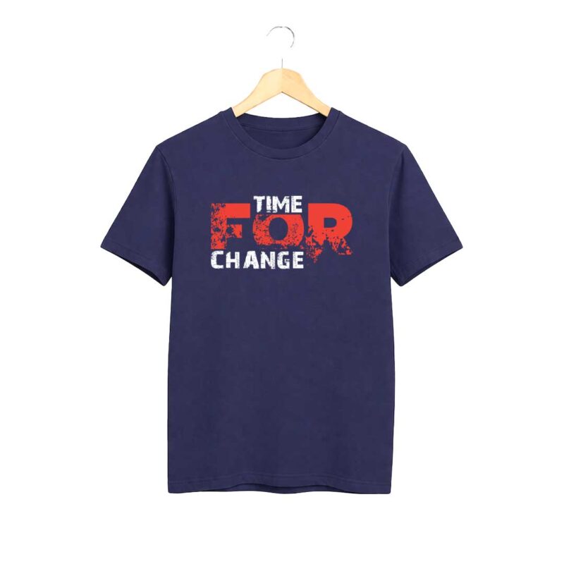 Time for change Navy T-shirt