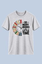 So Many Books So Little Time Graphic T-Shirt for Men - Image 4