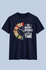 So Many Books So Little Time Graphic T-Shirt for Men - Image 6