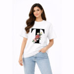 Minimal Floral Pocket Graphic T-Shirt