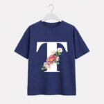 Minimal Floral Pocket Graphic T-Shirt