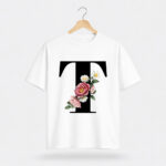 Minimal Floral Pocket Graphic T-Shirt