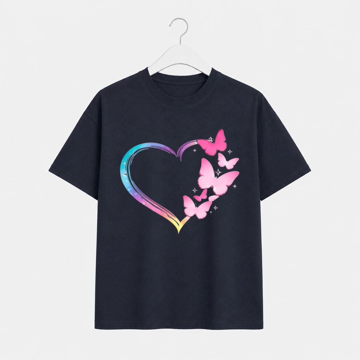 front (18) Butterfly Heart T-Shirt