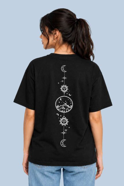 Celestial Moon Mountain Black