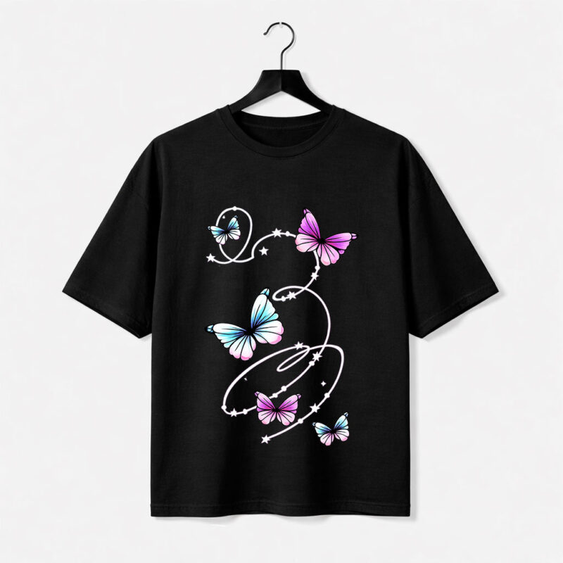 Butterfly Dream Oversized T-Shirt for Women