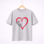 Love Heart Graphic T-Shirt for Women