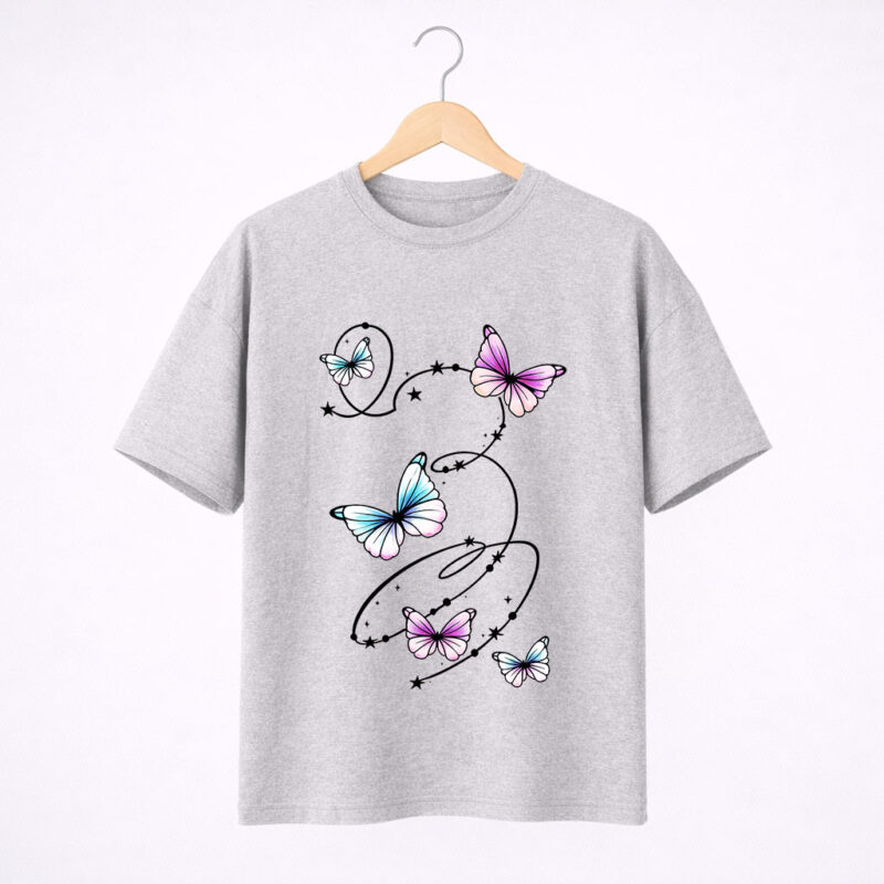 Butterfly Dream Oversized T-Shirt for Women