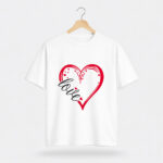 Love Heart Graphic T-Shirt for Women