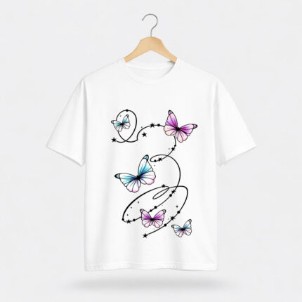 Butterfly Dream Oversized T-Shirt for Women