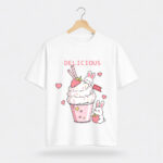 Delicious Bunny Graphic T-Shirt for Women