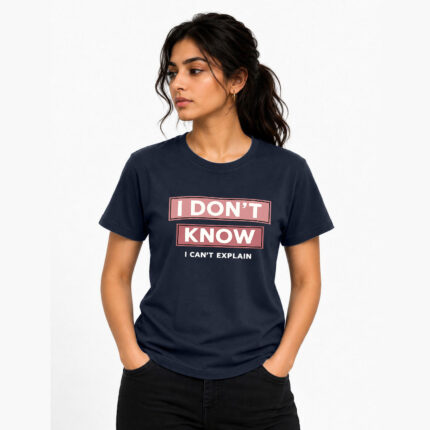 I Don’t Know Quote T-Shirt for Women