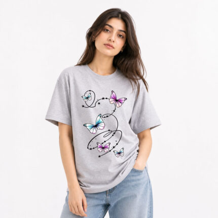 Butterfly Dream Oversized T-Shirt for Women