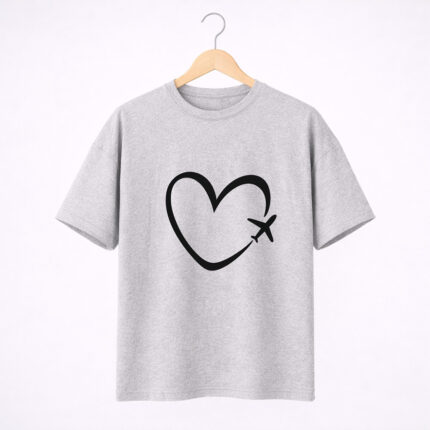 Heart Airplane T-Shirt