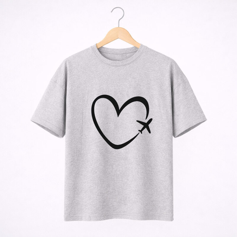 Heart Airplane T-Shirt