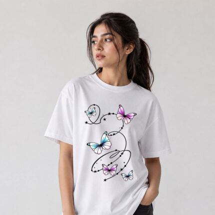 Butterfly Dream Oversized T-Shirt for Women