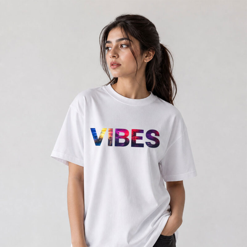 VIBES Graphic T-Shirt for Women