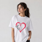 Love Heart Graphic T-Shirt for Women