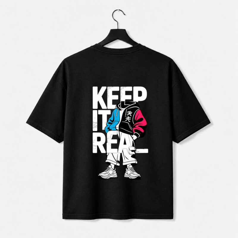 Keep It Real Streetwear Graphic T-Shirt for Men