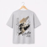 Elevate Limitless Mountain Landscape Graphic T-Shirt for Men