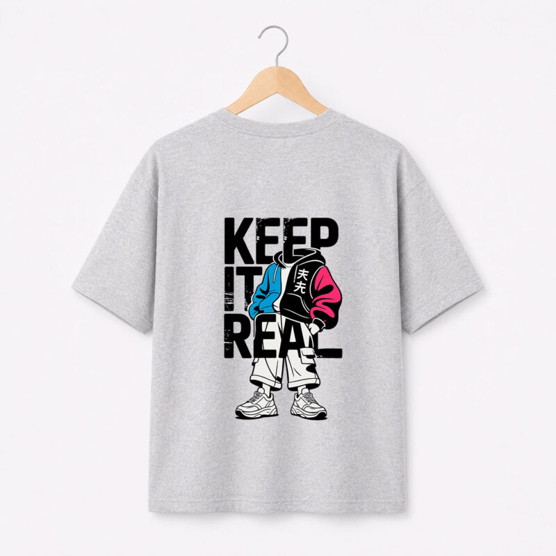 Keep It Real Streetwear Graphic T-Shirt for Men