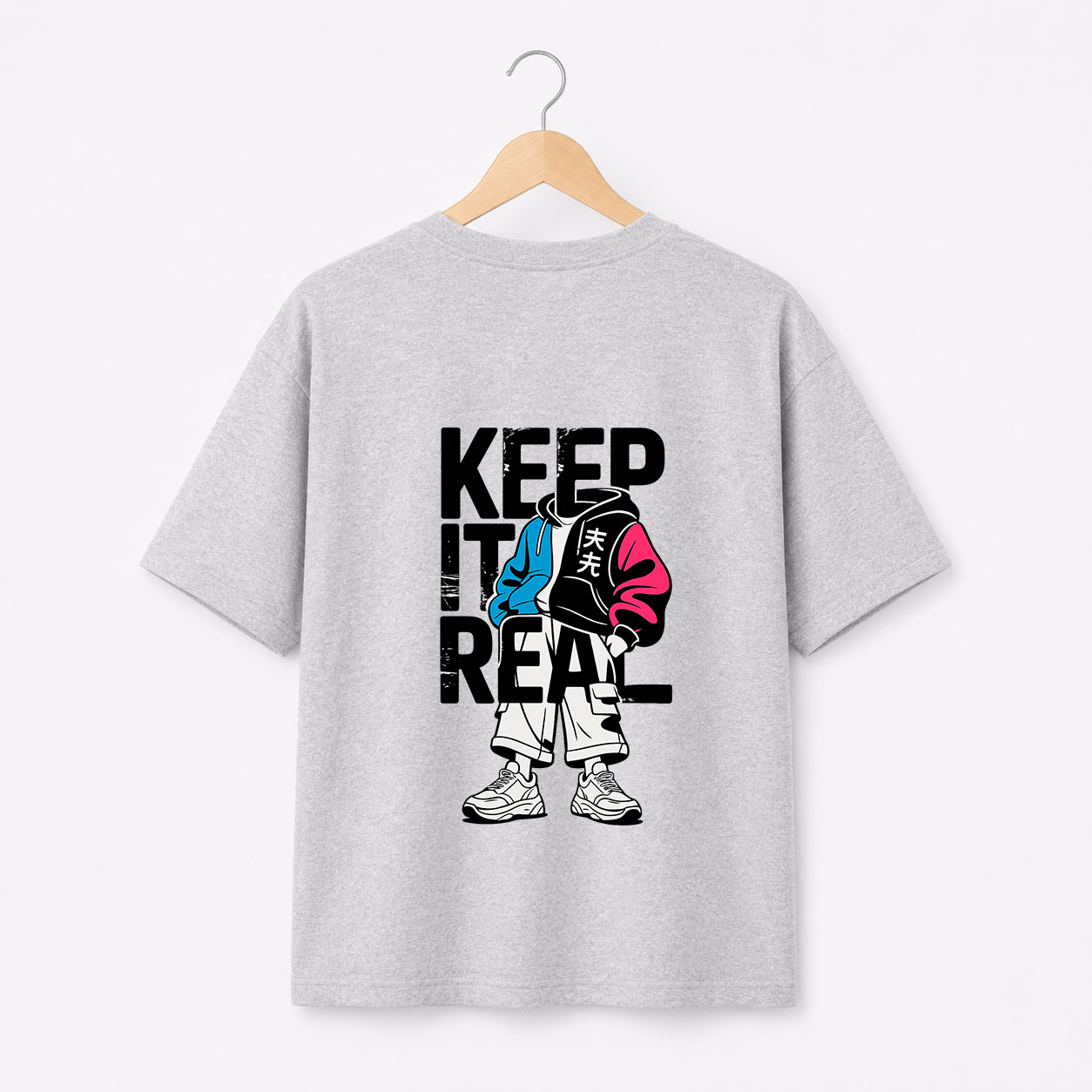 Back-Shirt-G Keep It Real Streetwear Graphic T-Shirt for Men