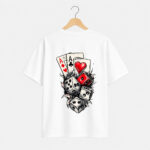 Lucky Cards and Dice Graphic T-Shirt for Men