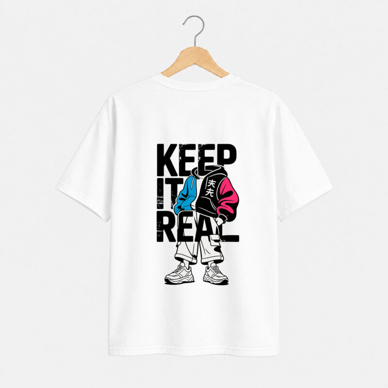 Keep It Real Streetwear Graphic T-Shirt for Men