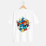 Creative Cube Abstract Graphic T-Shirt for Men
