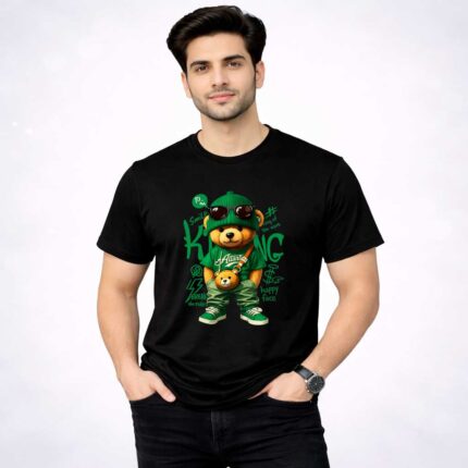 Cool Bear King Graphic T-Shirt for Men