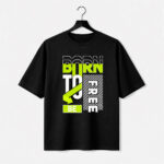Born to Be Free Typography Graphic T-Shirt for Men