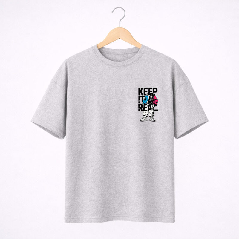Keep It Real Streetwear Graphic T-Shirt for Men
