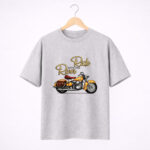 Ride with the River Motorcycle Graphic T-Shirt for Men