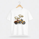 Ride with the River Motorcycle Graphic T-Shirt for Men