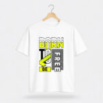 Born to Be Free Typography Graphic T-Shirt for Men
