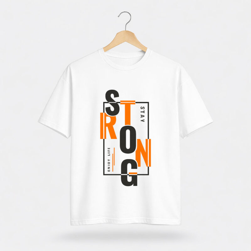 Stay Strong Navy T-Shirt for Men