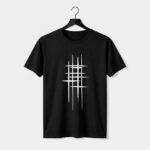 Abstract Geometric Lines Graphic T-Shirt for Men
