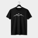 Minimalist Mountain Graphic T-Shirt for Men